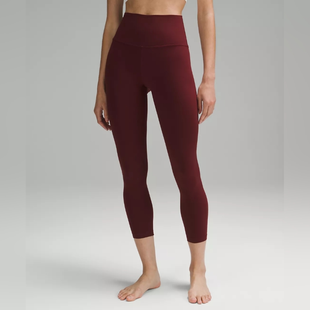 LULULEMON ALIGN HIGH RISE LEGGINGS 25" RED MERLOT